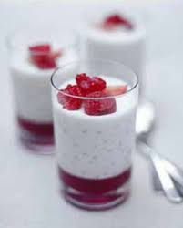 Tapioca au lait et au fruits