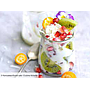 Salade de fruits avec du lait Yaourt 