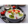 Salade de fruits avec du lait Yaourt 