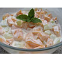 Salade de fruits avec du lait Yaourt 